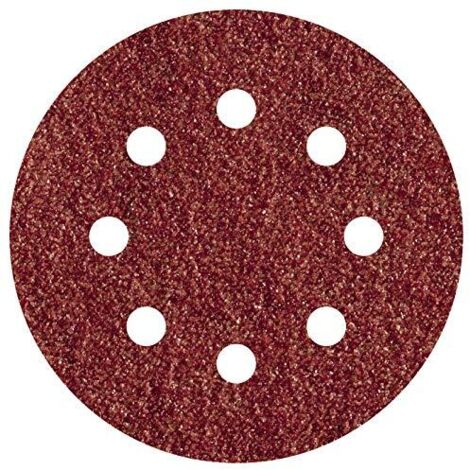 Wolfcraft 2072000 Carta abrasiva eccentrica a strappo, perforato Dimensione dei grani 400 (Ø) 125 mm 5 pz.