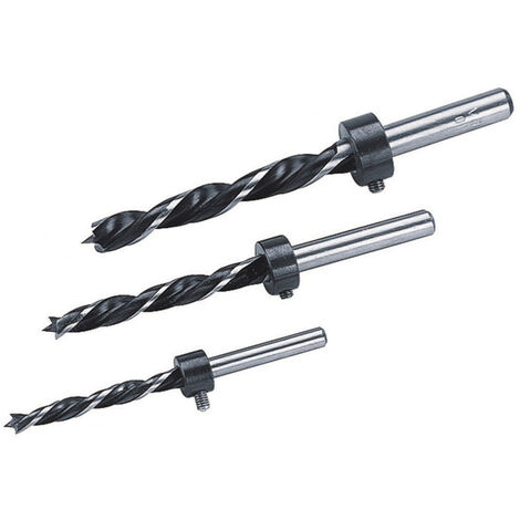 Wolfcraft 2730000 Holz-Spiralbohrer-Set 3teilig 6 mm, 8 mm, 10 mm  Zylinderschaft 1 Set
