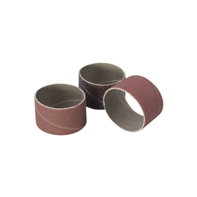 Image of Set ricambio N.3 nastri abrasivi grana 50, 80 e 150 per mola cilindrica rigida �45X30 mm�. 2039000 - Wolfcraft