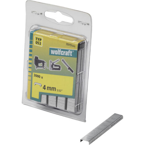 Wolfcraft - 3000 Klammern breit, Stahl Typ53 4mm - 7015000