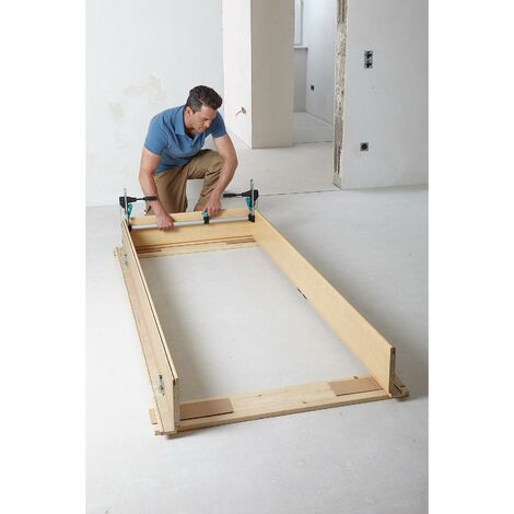 Wolfcraft 3676000 - 1 kit de montaje de cerco de puerta Pro