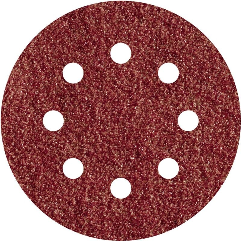 Image of Wolfcraft - Haftschleifscheiben K120 ø 115 mm Korund 5 Stück für Exzenterschleifer
