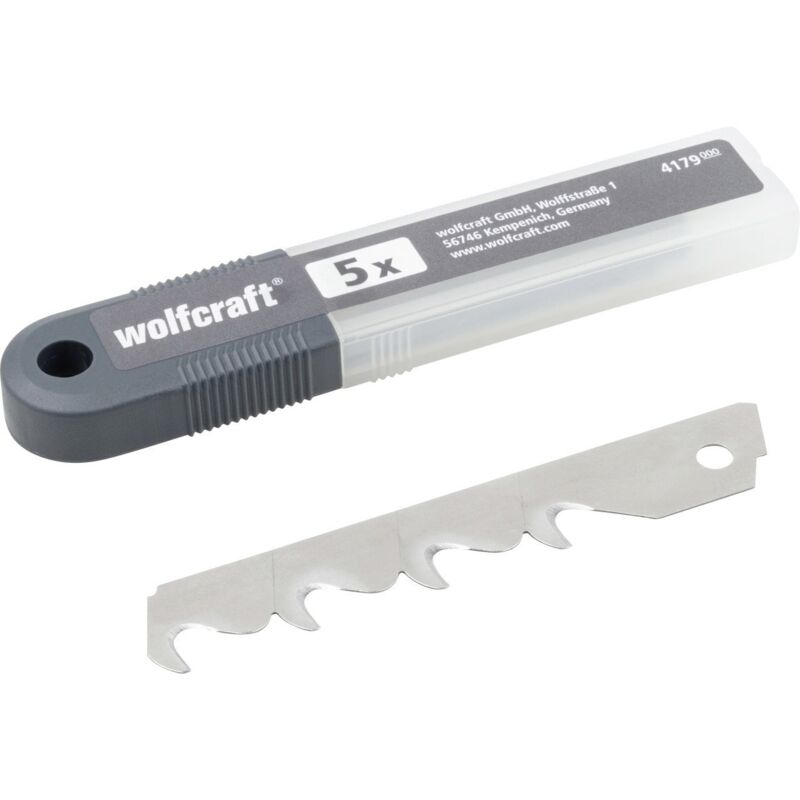 Image of Wolfcraft - Hakenabbrechklingen 18 mm 5 Stück Schrauben & Bohren