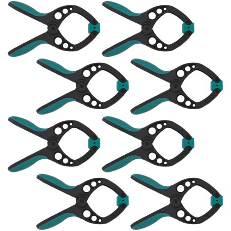 wolfcraft 8 morsetti a molla PRO, 40 mm I 8651000 I Aiutante versatile ideale per progetti di fai da te e modellismo