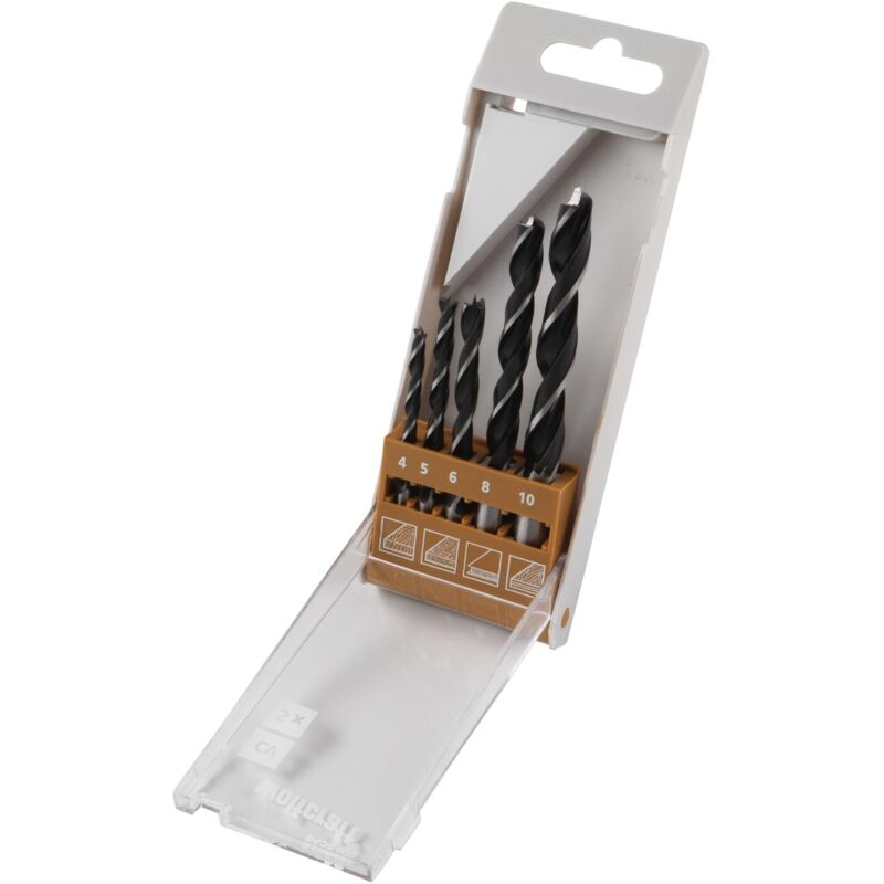 

Set 5 brocas espiral para madera CV Wolfcraft 845800