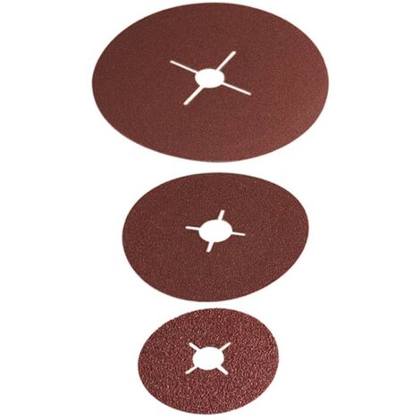Wolfcraft 8WH60000CJ07 Papier abrasif pour plateau de ponçage non perforé Grain 24, 40, 60, 100 (Ø) 115 mm 20 pc(s) X935612