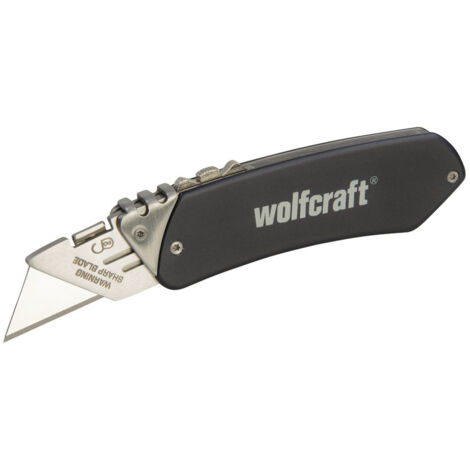 Wolfcraft Alu-Freizeitmesser mit Gürtelclip Sägen & Messer