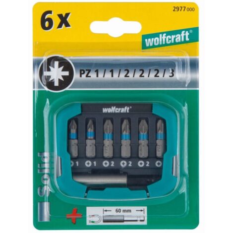 Wolfcraft Bit-Set PZ 7-teilig Bits