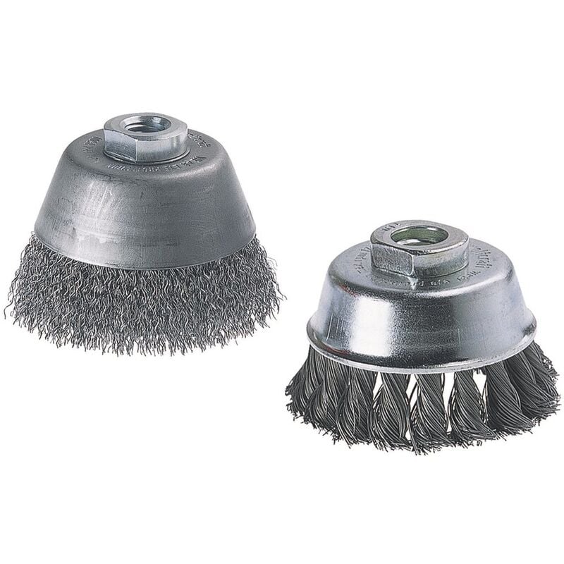 Wolfcraft - 2107000 brosse métallique soucoupe M14 diamètre 60 mm