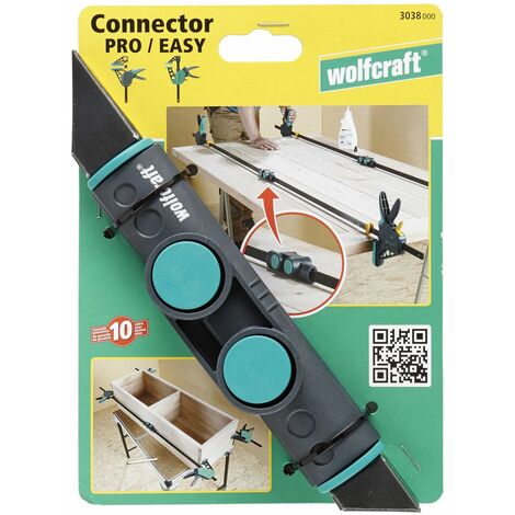 Wolfcraft Connector PRO Easy Einhandzwingen -Adapter Schraubzwingen