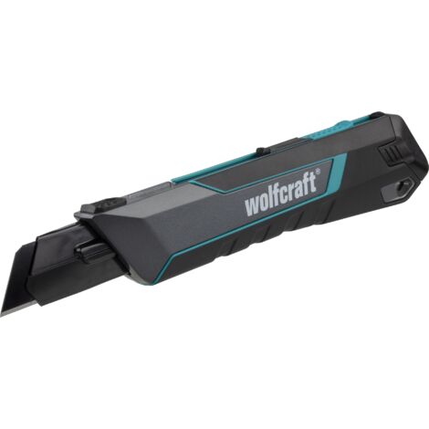 wolfcraft - Cúter de cuchillas separables PRO SAFETY, 25 mm - ref.4291000