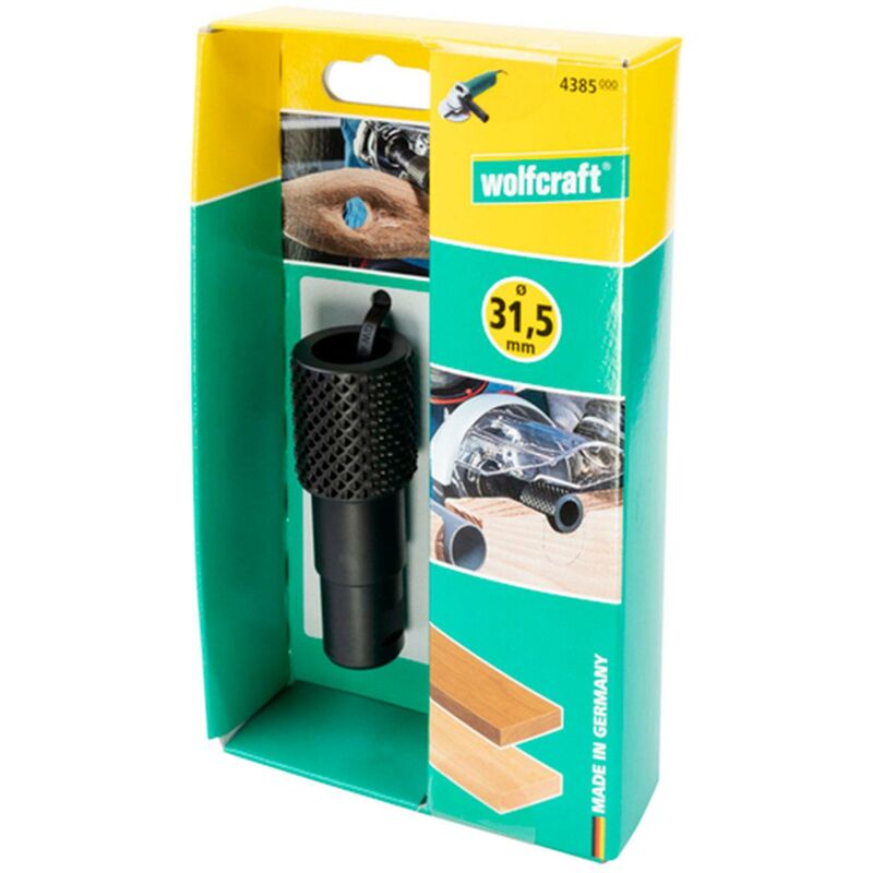 wolfcraft Cylindrical Rasp for Angle Grinder, Shaping & Woodworking, Ø 31.5 mm