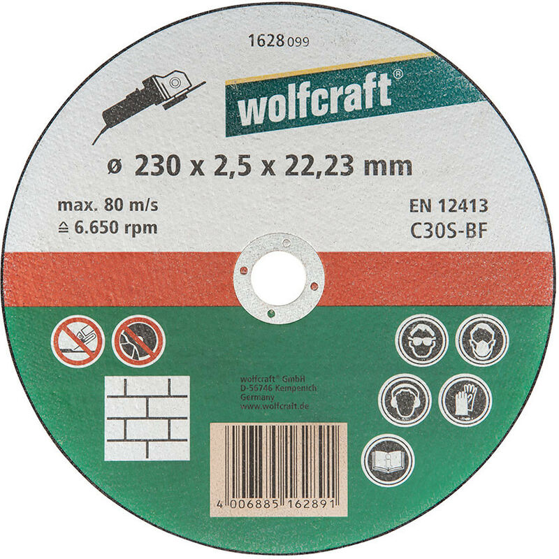 Disco - mola da taglio Wolfcraft diritto 1628099
