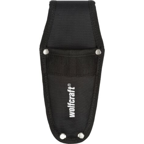 Wolfcraft Étui à Couteau Noir 120 mm Durable et Pratique