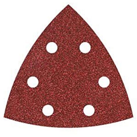 Wolfcraft fogli abrasivi velcro, perforati, corindone grana 80