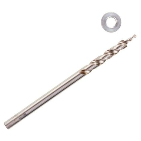 Wolfcraft – Foret étagé HSS 9,5 mm – Longueur 180 mm – Lot de 2 pièces – Butée de profondeur pour perçage précis dans le bois - MM 1 PC