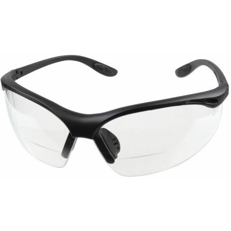 Wolfcraft Gafas de seguridad correctivas - 4942000 - Gafas de seguridad correctivas para protección contra riesgos mecánicos +2.0 dioptrías