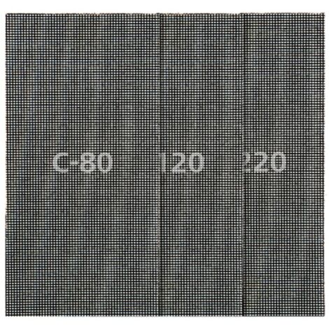Wolfcraft Haft-Gitterleinen 115 x 230 mm 5 Stück Siliziumcarbid Hobel