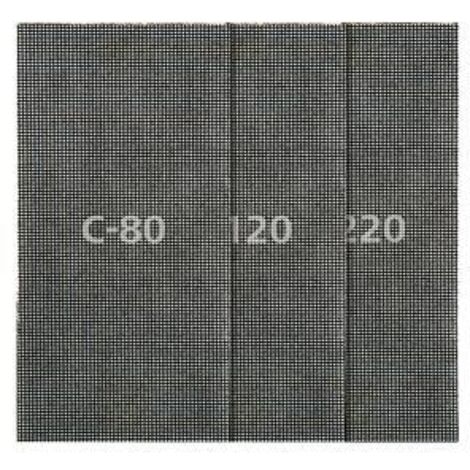 Wolfcraft Haft-Gitterleinen 93 x 190 mm 5 Stück Siliziumcarbid Hobel