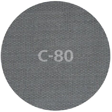 Wolfcraft Haft-Gitterleinen K 80 225 mm 5 Stück Schleifmittel für Deckenschleifer