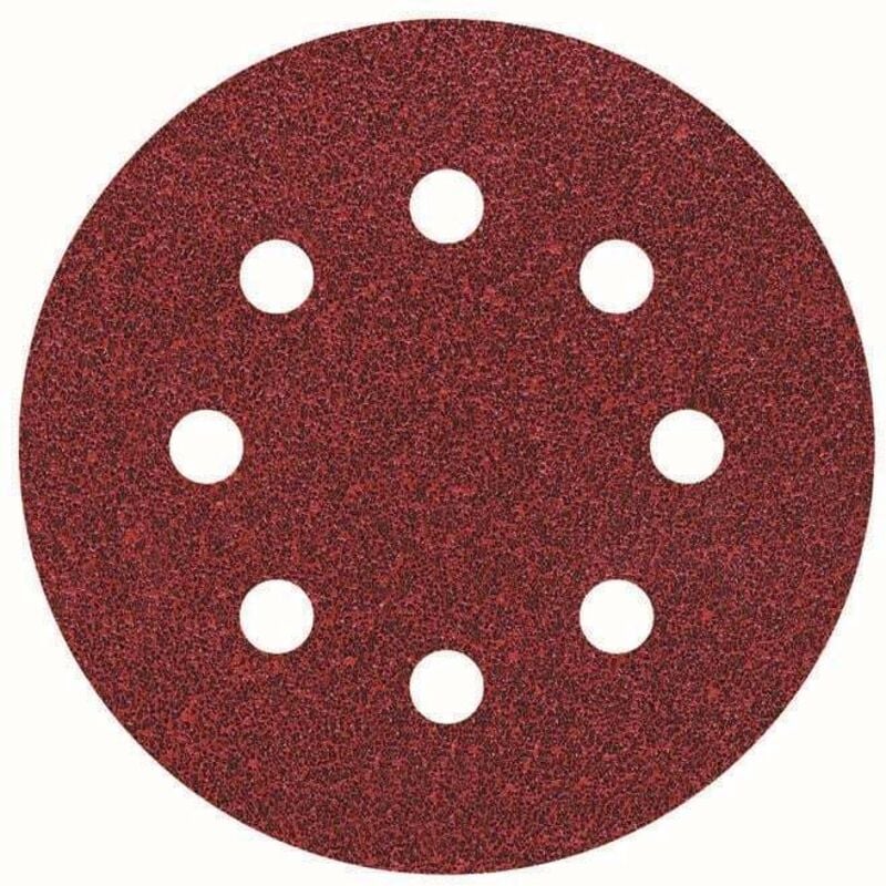 Image of Haftschleifscheiben K60 ø 115 mm Korund 25 Stück für Exzenterschleifer - Wolfcraft