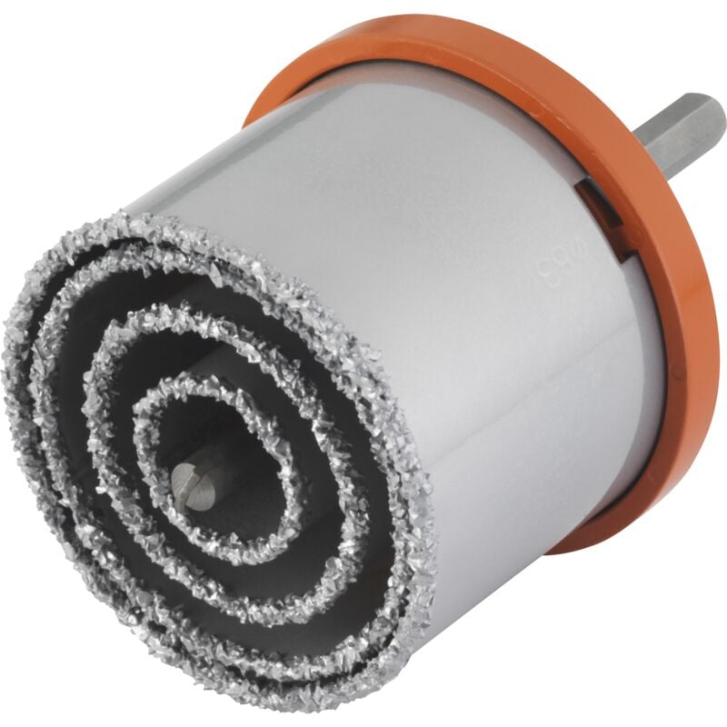 Wolfcraft - Trépan Multi-Lames - Diamètre 33, 53, 73, 83 mm - Profondeur de coupe 55 mm, Foret Centreur - réf. 3478000