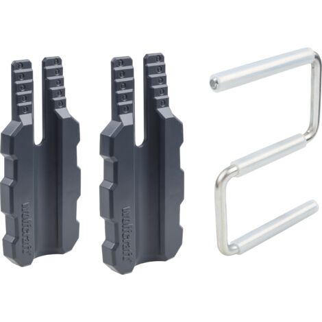 wolfcraft - Kit de Montage de Porte avec Poignée de Levage et Aides de Guidage - Pour Portes de 2 à 5 cm - réf. 3674000