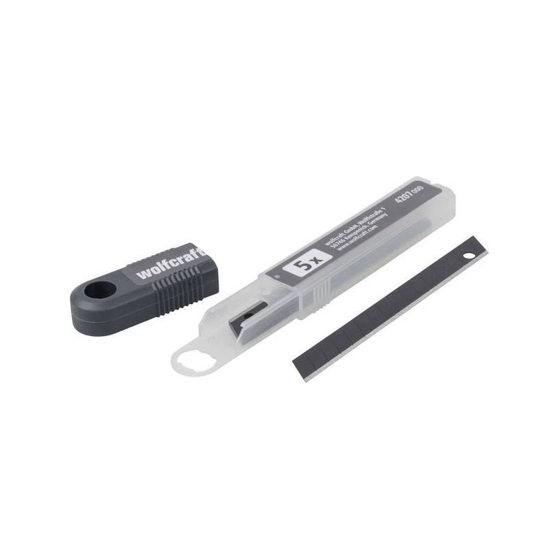 Wolfcraft - set 5 lame a spezzare 9MM nere professionali