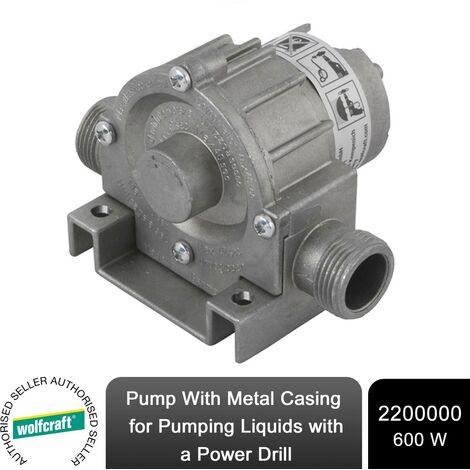 wolfcraft Metal Drill Pump - For pumping liquids with a power drill