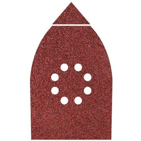 wolfcraft Patins abrasifs auto-agrippants pour bois/métal, 107 x 142 mm-1793000