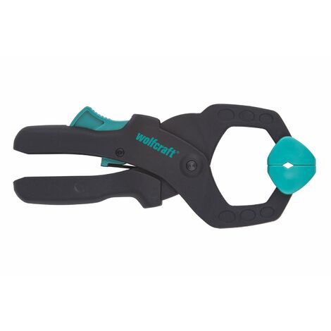 Wolfcraft – Pince de serrage rapide 40 mm – Force de serrage 30 kg – Plastique renforcé pour serrage précis – Usage bricolage et camping