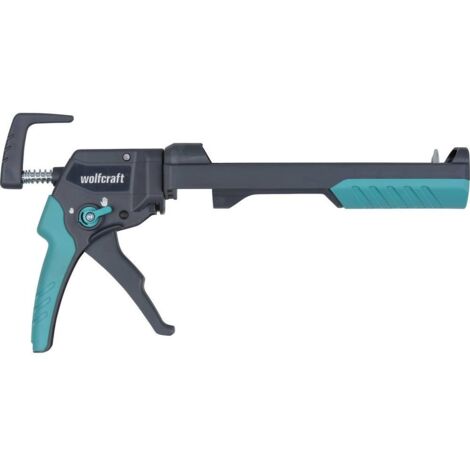 Wolfcraft – Pistolet extrudeur 4354000 – Pression d'extraction 180 kg – Compatible cartouches 310 ml – Pour silicones et acryliques