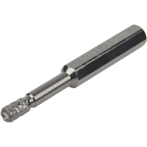 Wolfcraft Punta diamantata 9 mm con gambo esagonale 9,5 mm