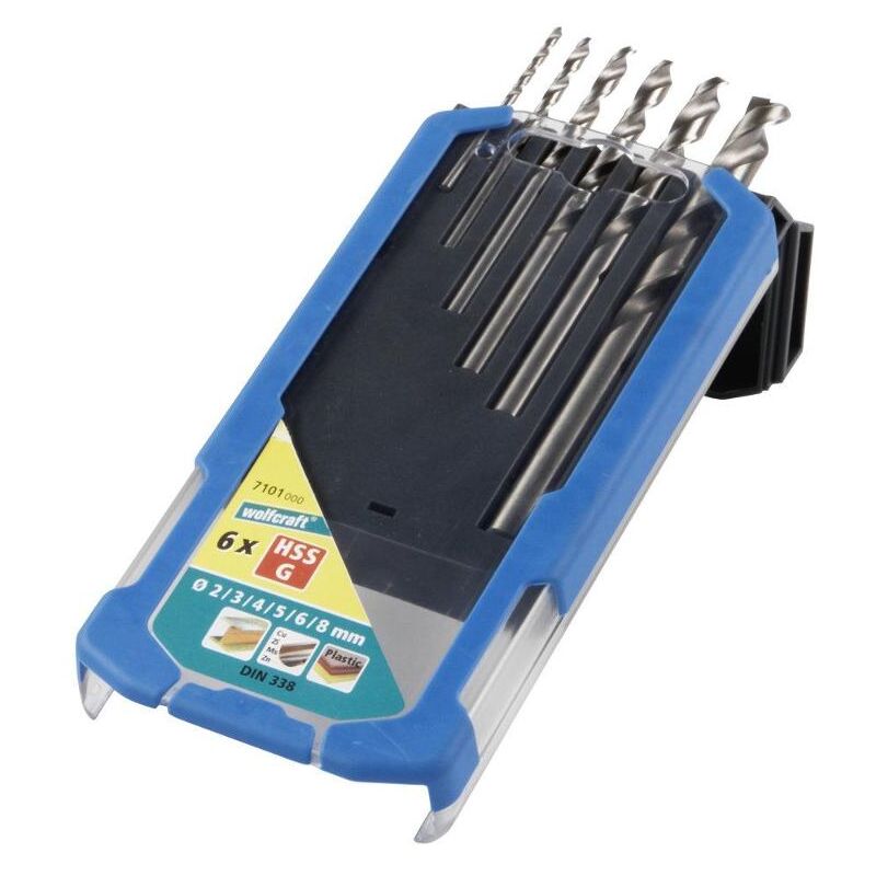 6 Punta per metallo hss rettificata, ø 2,0-8,0 mm