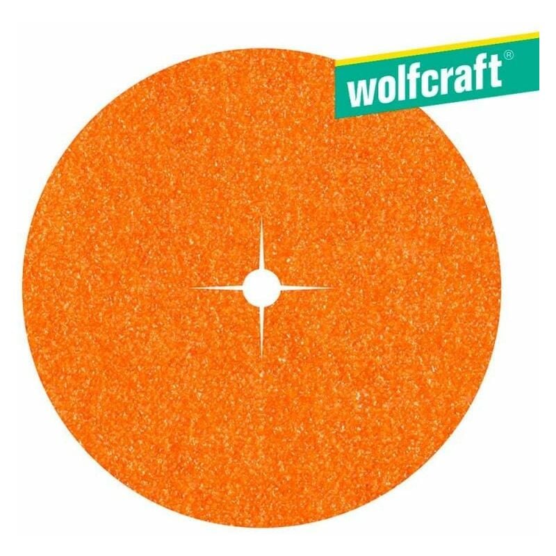Image of Korund-Schleifpapierscheiben, Körnung 120–125 mm (Packung mit 10 Stück) (2003000) - Wolfcraft