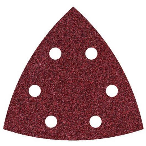 Wolfcraft Schleifpapier Delta K40 K60 K80 K120 K180 95 mm 20 Stück für Deltaschleifer