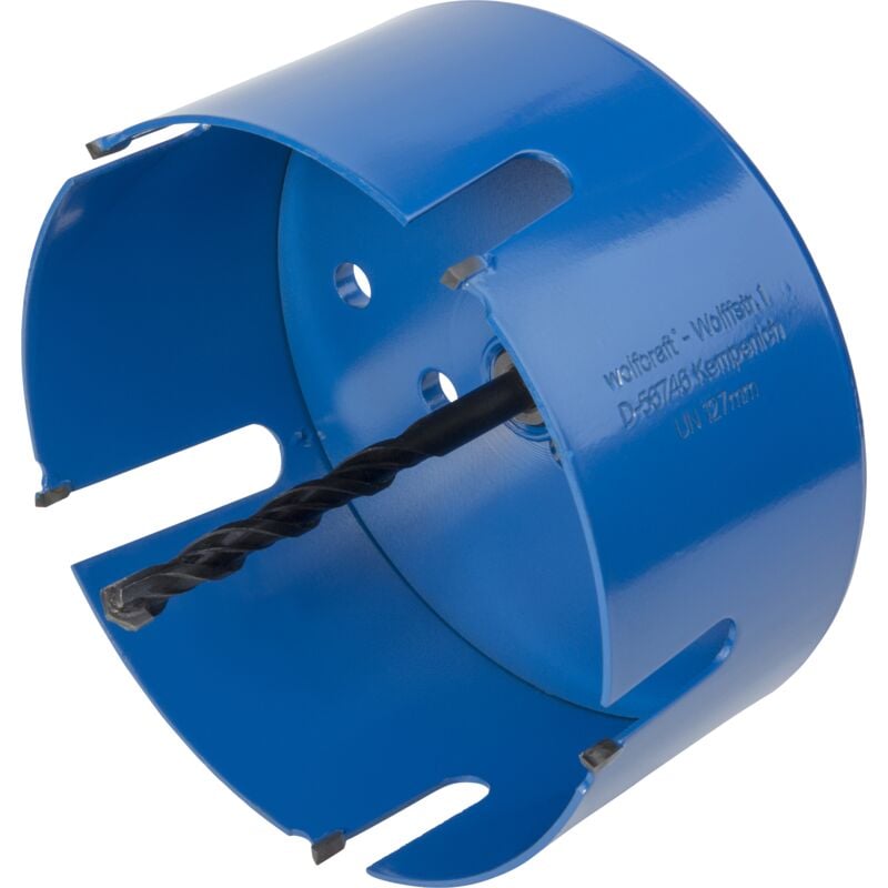 wolfcraft - Scie Cloche Multi-Matériaux - Diamètre 127 mm - Profondeur de coupe 60 mm, avec Foret de Centrage - réf. 5961000