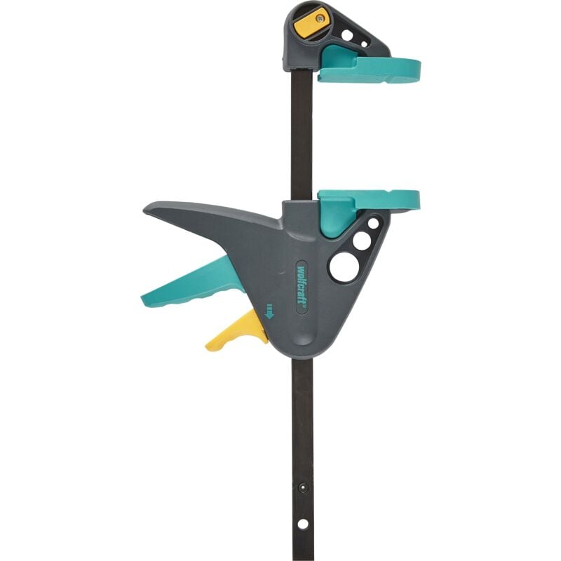 Serre Joint à une main pro m - Ouverture 150 mm, Saillie 65 mm - Force de serrage max. 90 kg - réf. 3456000 - Wolfcraft