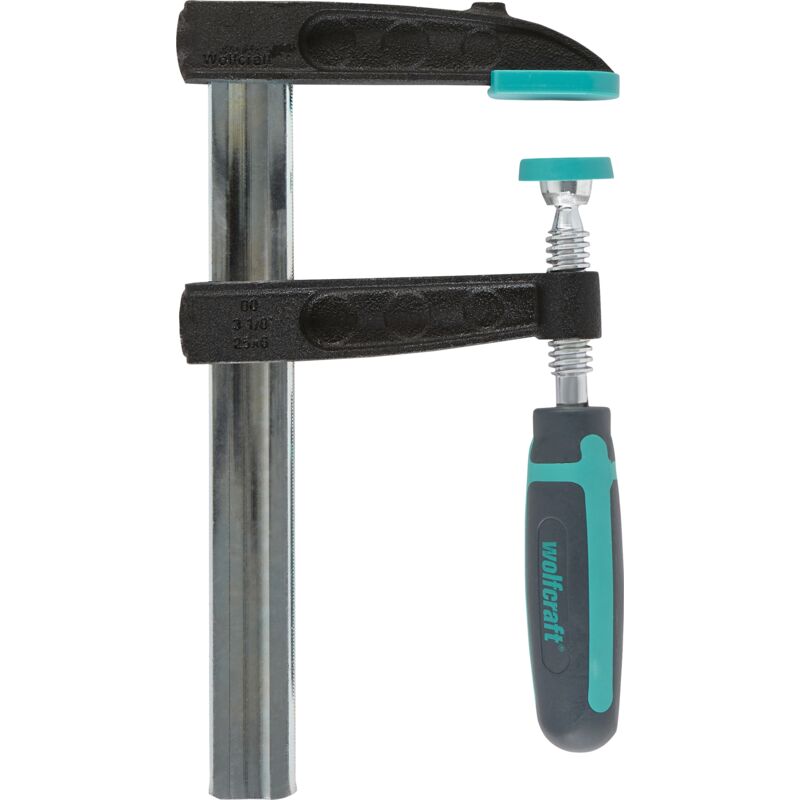 wolfcraft - Serre Joint à Vis PRO 240 - Ouverture 150 mm, Saillie 80 mm - Force de serrage max. 240 kg - réf. 3610000