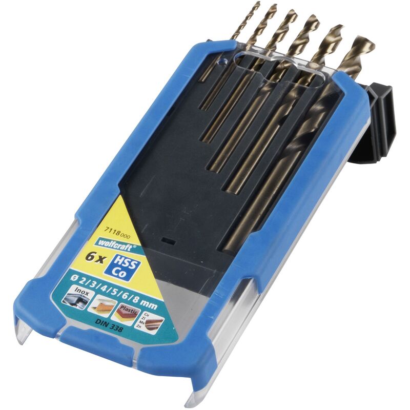 

Wolfcraft 7118000 - 6 brocas espirales HSS