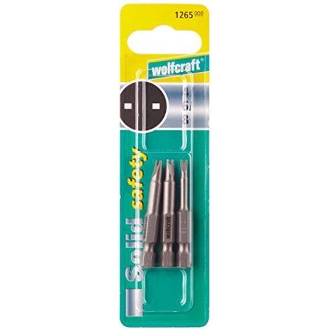 wolfcraft Set di inserti lunghi Solid safety, 3 pezzi I 1265000