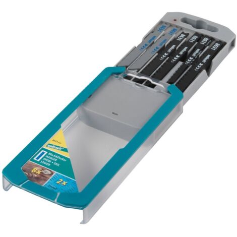 wolfcraft Set di lame per seghetti alternativi da 10 pezzi, attacco a U, 8631000