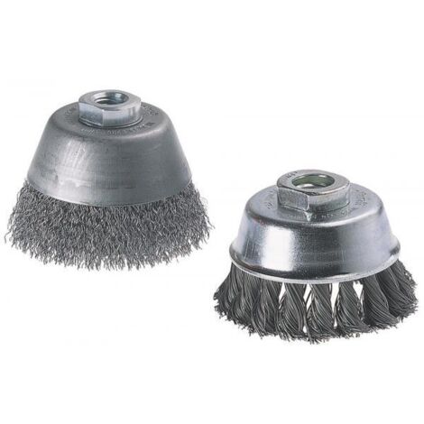 Wolfcraft Spazzola a tazza in filo d'acciaio WS M14 Ø 100 mm 2151000 1 pz.