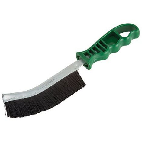 wolfcraft Spazzola manuale con filo di nylon I 2764000 I Per lavori di pulizia e per una lucidatura delicata di legno e lamiera