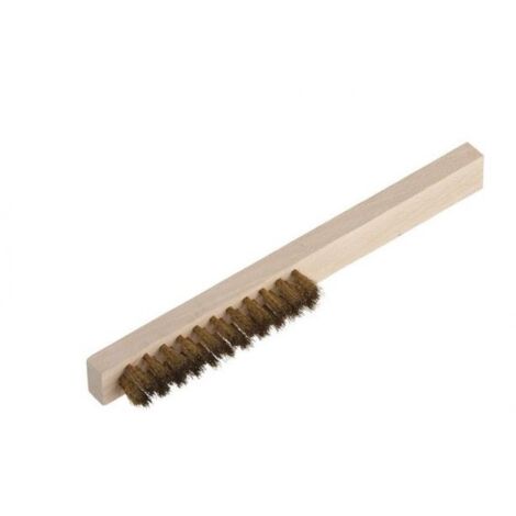Wolfcraft spazzola sottile con manico in legno 2724000