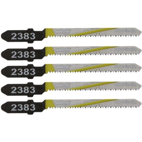 Wolfcraft Stichsägeblätter 2393000 75 mm T-Schaft 5 Stück Stichsägeblätter