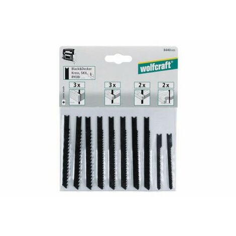 Wolfcraft Stichsägeblätter-Set 8440000 10 Stück Stichsägen