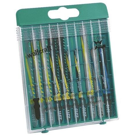 Wolfcraft Stichsägeblatt-Set T-Schaft 10 Stück Sägeblätter & Sägehilfen