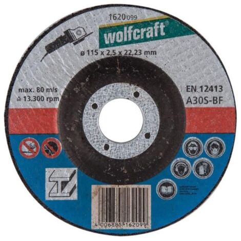 Wolfcraft Trennscheibe für Metall 115 x 2,5 x 22,23 mm (1620099)