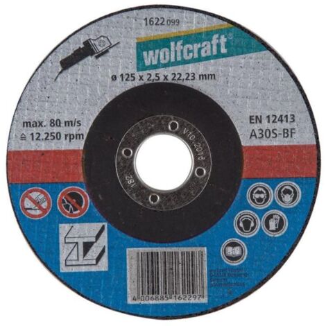 Wolfcraft Trennscheibe für Metall 125 x 2,5 x 22,23 mm (1622099)